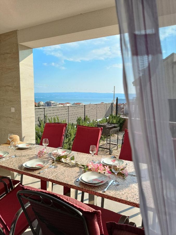Modern Villa With Jacuzzi, Beautiful Sea View, Near Split! Villa 36A Podstrana Ngoại thất bức ảnh