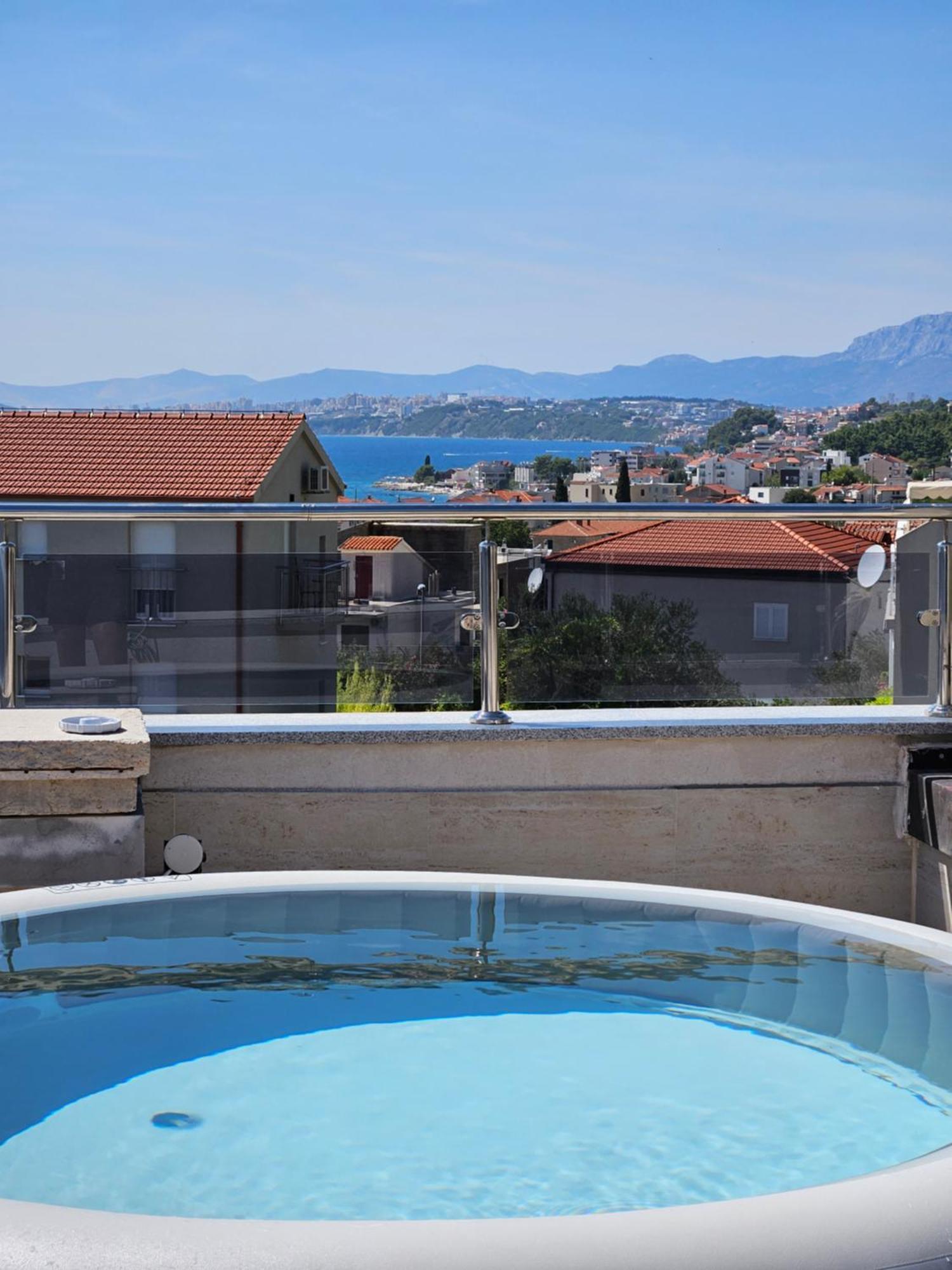 Modern Villa With Jacuzzi, Beautiful Sea View, Near Split! Villa 36A Podstrana Ngoại thất bức ảnh